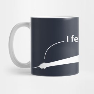 "I fell" Eiffel Tower - French Joke Mug